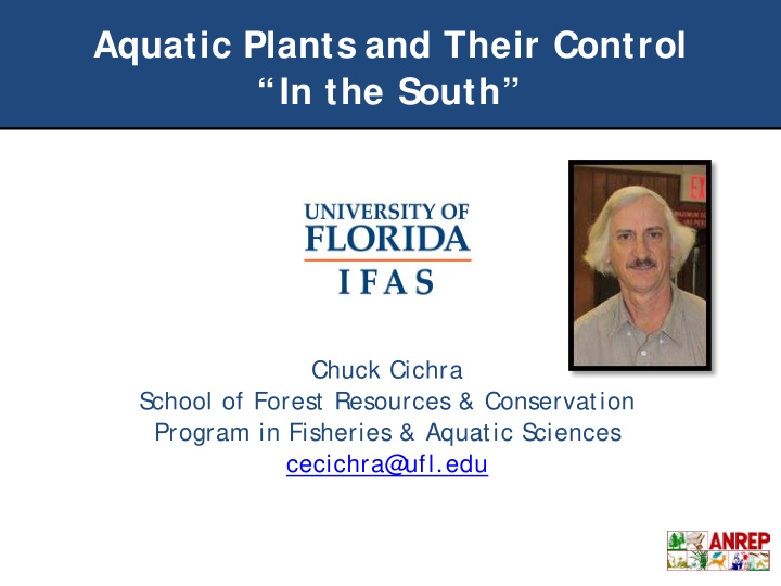 aquatic plants and their control in the south