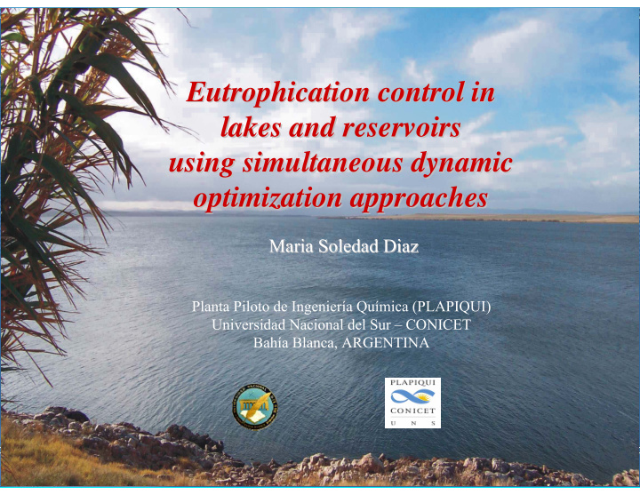 eutrophication control in eutrophication control in lakes