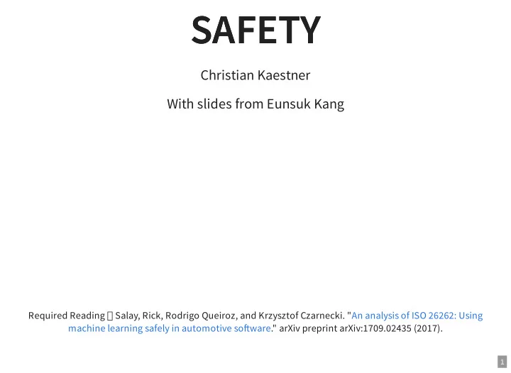 safety safety