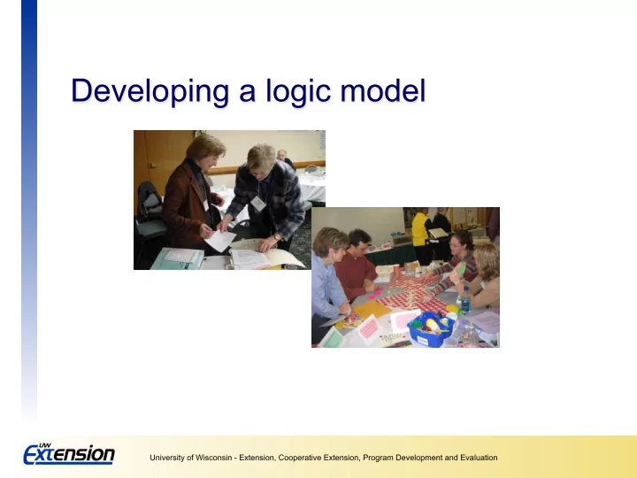 a logic model is