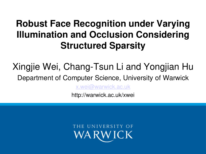 robust face recognition under varying illumination and