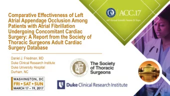 Atrial Appendage Occlusion Among  Patients with Atrial Fibrillation  Undergoing Concomitant Cardiac