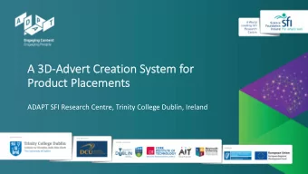 A  A 3D  3D-Ad  Adver  ert  t Cr  Crea  eati  tion System  em for  Product  ct Place  cements