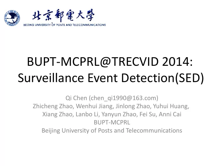bupt mcprl trecvid 2014