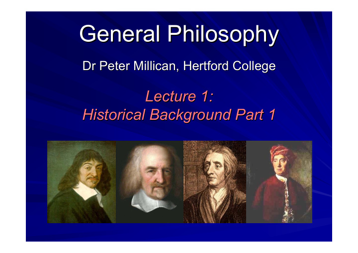 general philosophy general philosophy