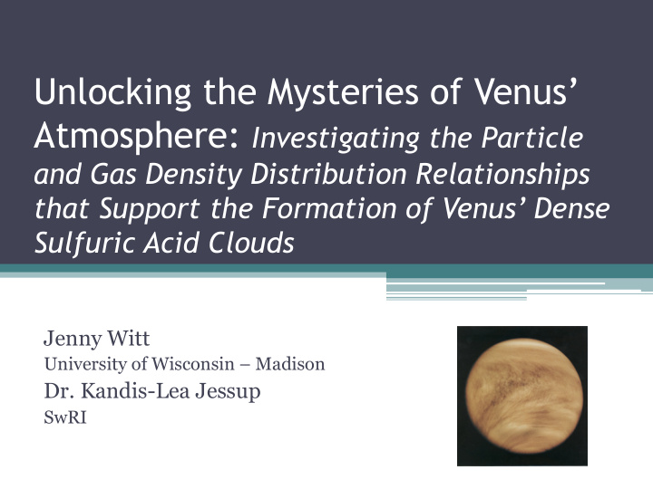 unlocking the mysteries of venus