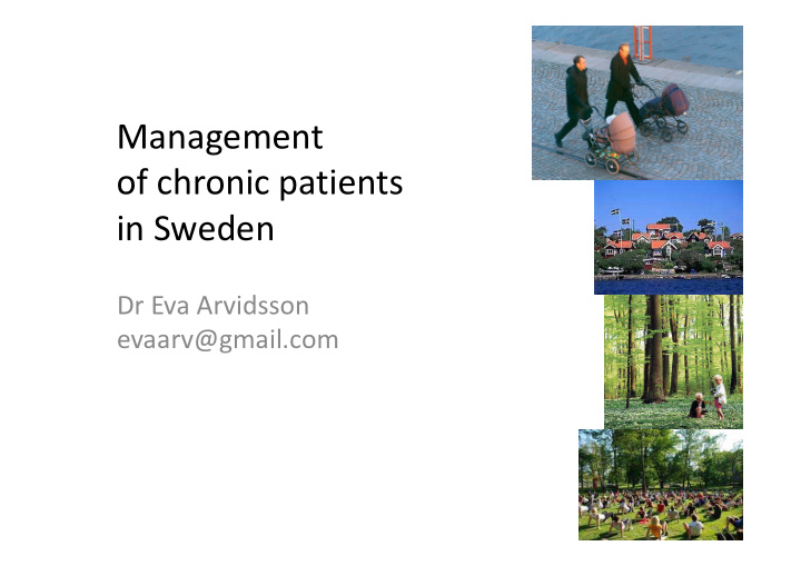 management of chronic patients in sweden