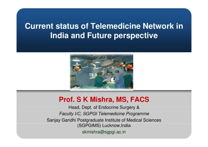 c current status of telemedicine network in t t t f t l