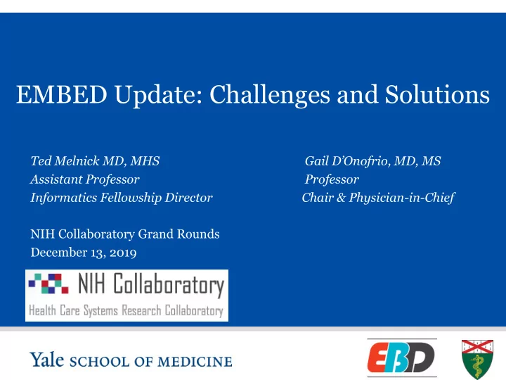 embed update challenges and solutions