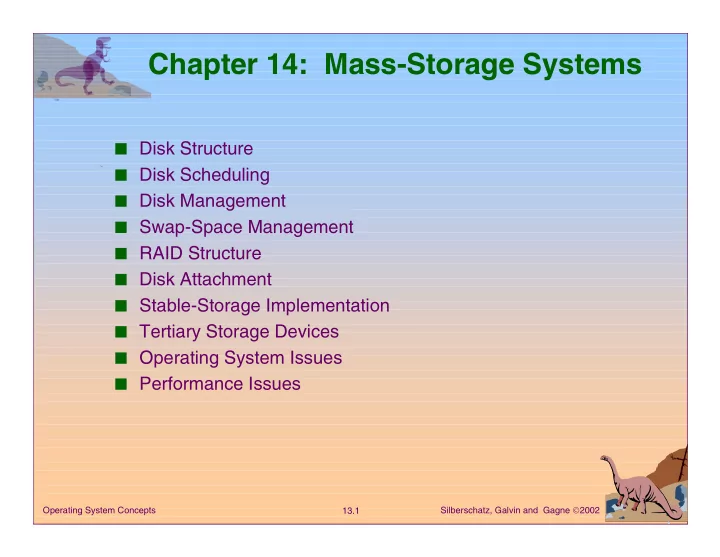 chapter 14 mass storage systems