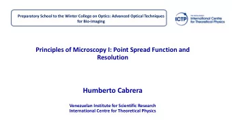 Humberto Cabrera  Venezuelan Institute for Scientific Research  International Centre for