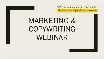 MARKETING &amp;  COPYWRITING  WEBINAR  WHAT IS  IS M  MARKETIN  ING?  G?  Marketing  ng Is  Is E
