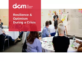 Resilience &amp;  Optimism  During a Crisis  HELLO! I am Karen Maher  I am an experienced HR