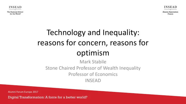 technology and inequality