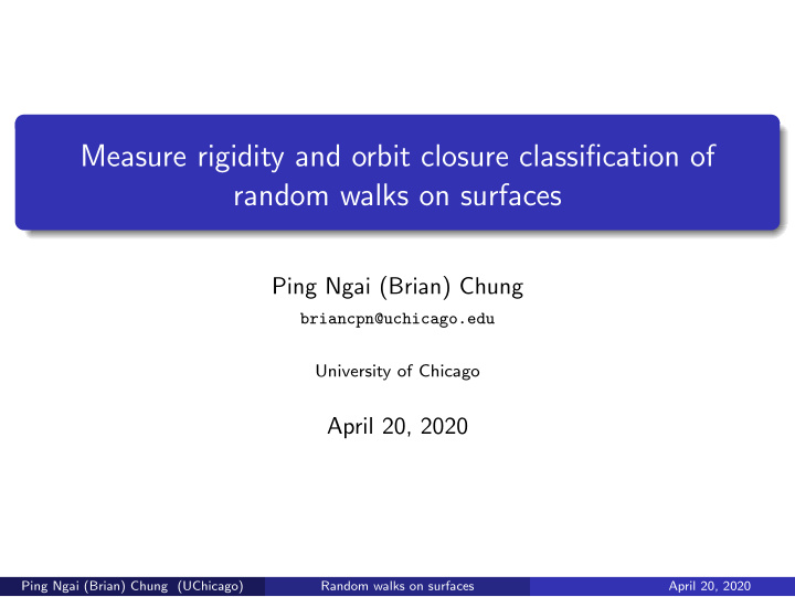 measure rigidity and orbit closure classification of