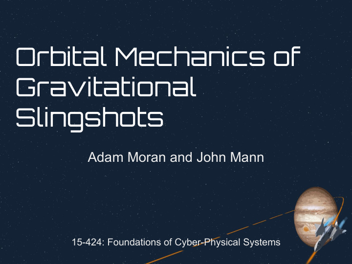 orbital mechanics of gravitational slingshots