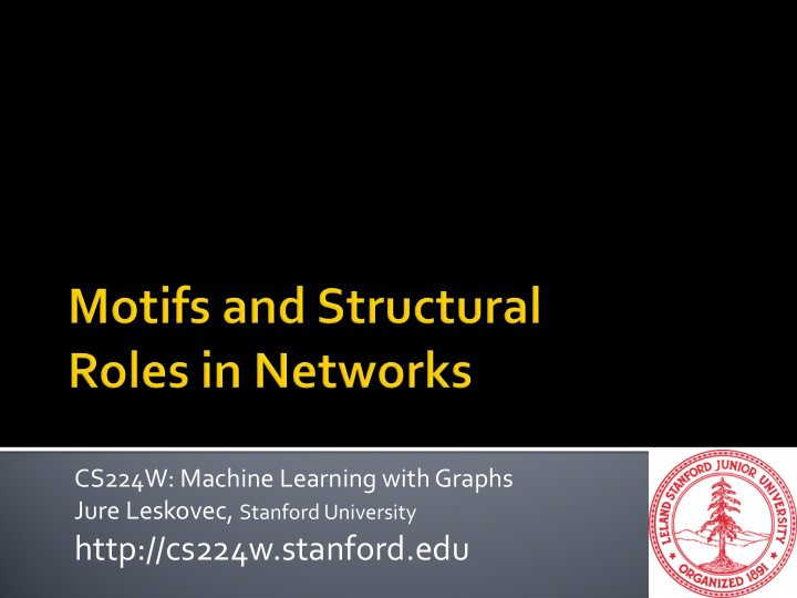 http cs224w stanford edu subnetworks or subgraphs are the