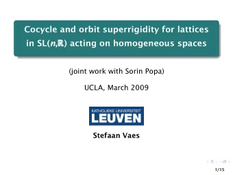 Cocycle and orbit superrigidity for lattices in SL( n , R R ) acting on homogeneous spaces  R