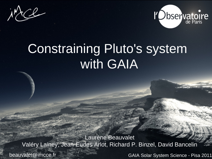 constraining pluto s system with gaia