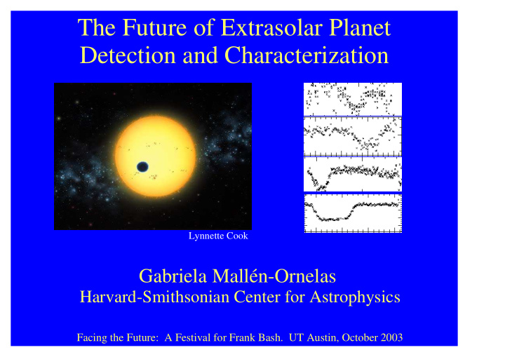 the future of extrasolar planet detection and