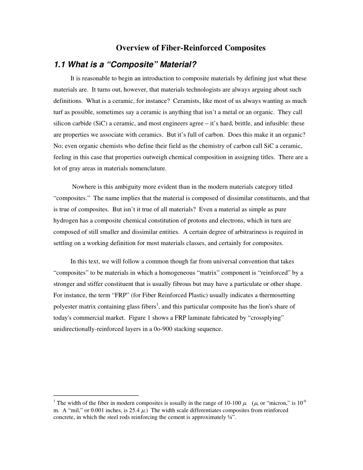 overview of fiber reinforced composites 1 1 what is a