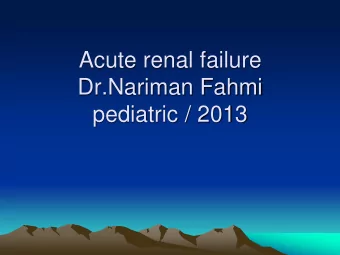 Dr.Nariman Fahmi  pediatric / 2013  Objectives  Introduction  Defintion  Classification