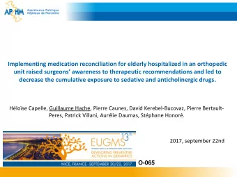 unit raised surgeons awareness to therapeutic recommendations and led to  decrease the