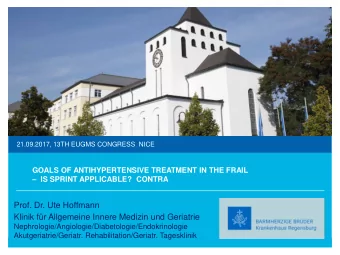 Characteristics of frail patients:    low body mass index    impaired cognition    limited