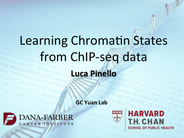 learning chroma n states from chip seq data