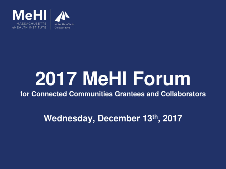 2017 mehi forum