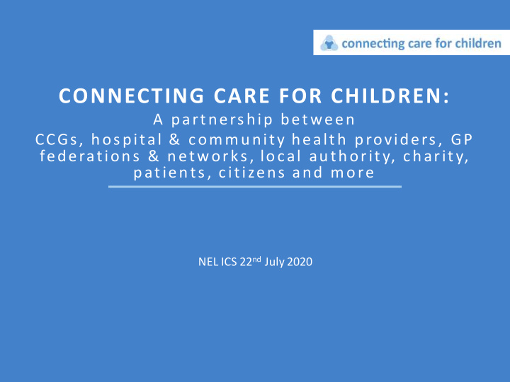 connecting care for children