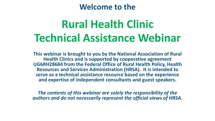 rural health clinic
