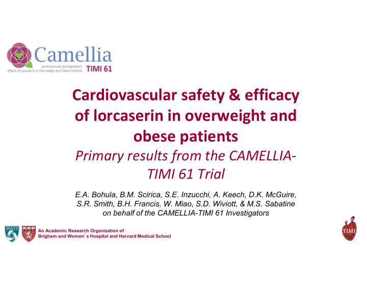 cardiovascular safety efficacy of lorcaserin in