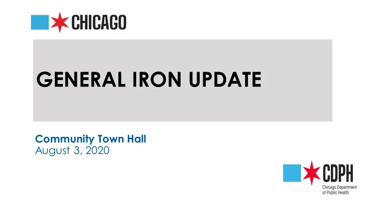 general iron update