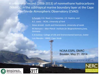 A seven-year record (2006-2013) of nonmethane hydrocarbons  (NMHCs) in the subtropical marine