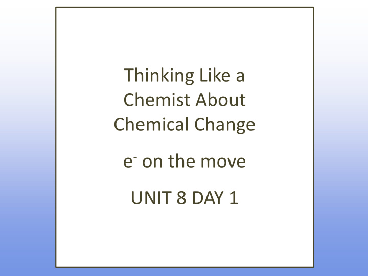 chemist about