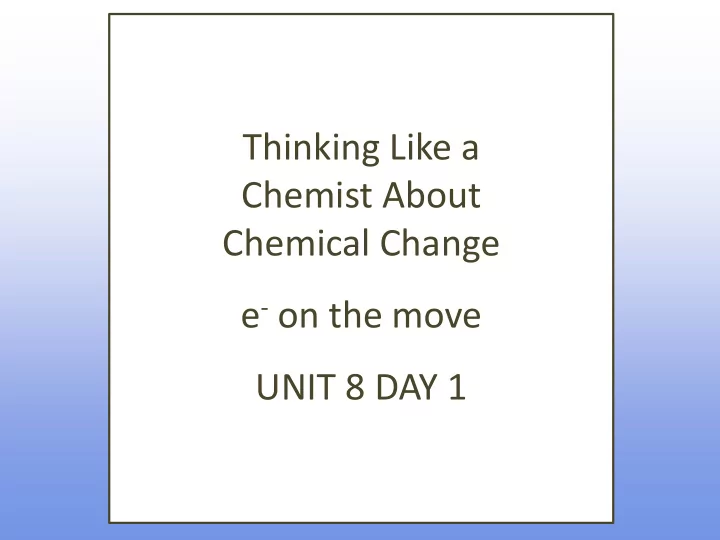 chemist about