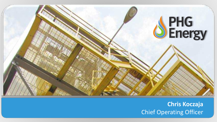 chief operating officer who is phg energy