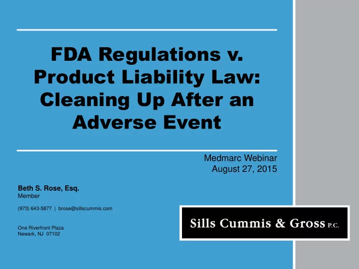 fda regulations v
