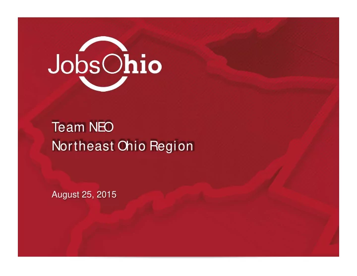 team ne o northeast ohio region