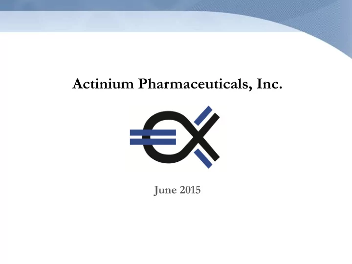 actinium pharmaceuticals inc