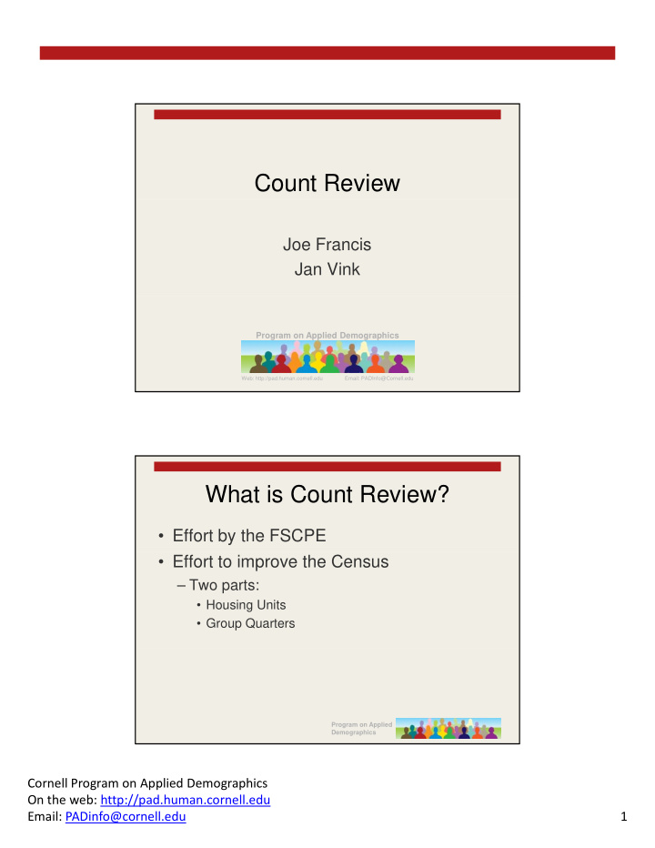 count review