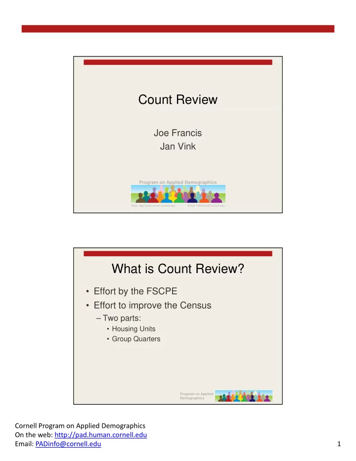 count review