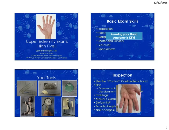 basic exam skills