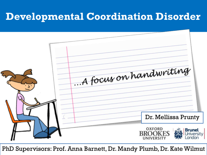 developmental coordination disorder