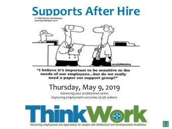 Agenda   v Announcements   v How  did  last  month  go?   v Supports