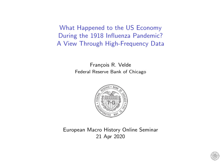 what happened to the us economy during the 1918 influenza