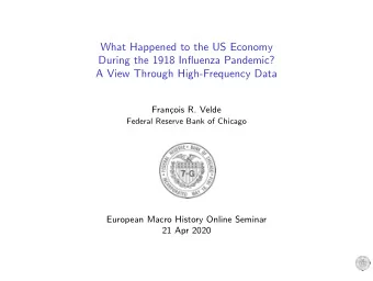 What Happened to the US Economy  During the 1918 Influenza Pandemic?  A View Through High-Frequency