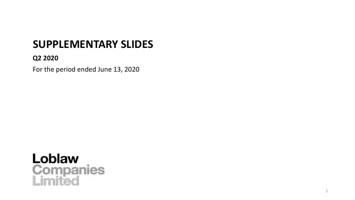 supplementary slides