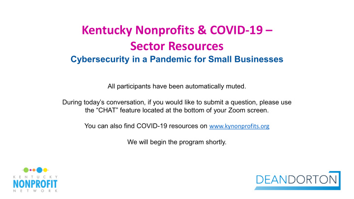 kentucky nonprofits covid 19 sector resources